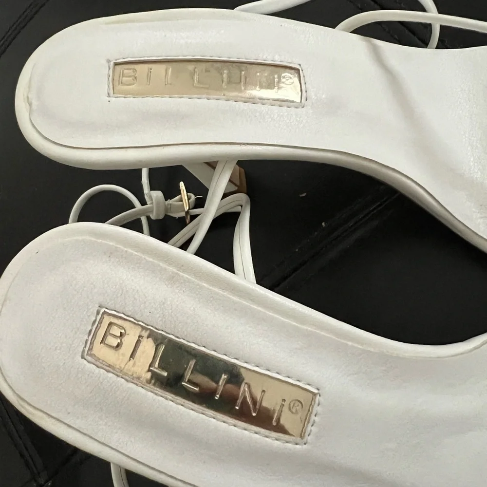 Billini- Sarine Strappy White Sandal size 6 NWOB